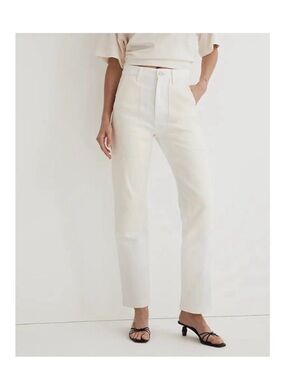 Madewell The Perfect Vintage Straight Jean: Two-Tone Workwear Edition Size 27